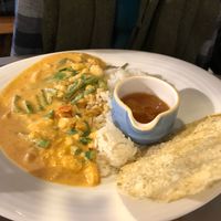 Began Penang curry at The Olde House in Dunster