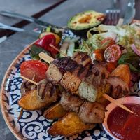Grilled skewers at Chutney in Stockholm