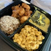 4 choices tray  at Sweet Soulfood in New Orleans