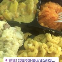 While here tried this amazing place , well seasoned and amazing service !!! Can’t wait to go back  at Sweet Soulfood in New Orleans