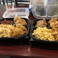My husband and I each got the “pick 5” and made sure to do different sides so we can split. I never like fried cauliflower but this one was AMAZING! We have so much leftover! at Sweet Soulfood in New Orleans