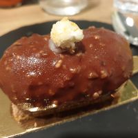 Tahiti dessert (vanilla, banana, peanuts) at Greenpoint Burgers in Annecy