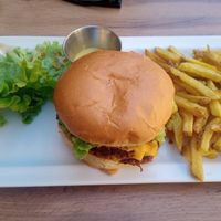 Amazing Double Burger at Greenpoint Burgers in Annecy