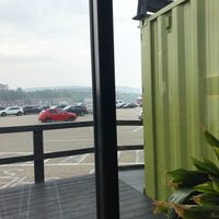 View of Harbour from the inside of the restaurant  at Dr Legumes in Folkestone