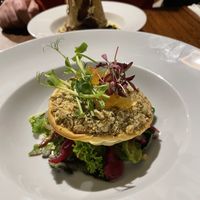 Beetroot crumble top tart   at Dr Legumes in Folkestone