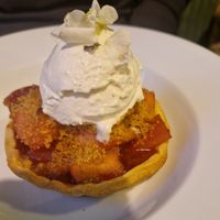 Fruit crumble tart at Dr Legumes in Folkestone