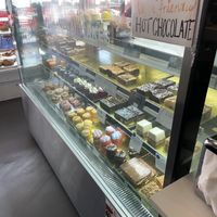 Entite vegan cake display! at Europa Cake Shop in St Kilda
