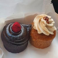 Chocolate and cinnamon carrot cake at Europa Cake Shop in St Kilda