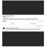 Here I did a screenshot after attempting a few times again to communicate directly - so he blocked me, and continued to defame his customer, me! at Europa Cake Shop in St Kilda