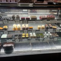 All vegan - except for the large cake at the bottom  at Europa Cake Shop in St Kilda