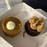 Gf sticky date and gf caramel cheesecake  at Europa Cake Shop in St Kilda