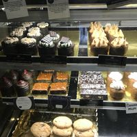 All vegan! Inside store (none in window)  at Europa Cake Shop in St Kilda