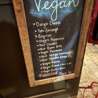 All the vegan options.  at Bakersfield Pizza Co in Bakersfield