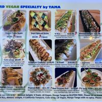 Vegan menu pt. 1❤️ at Blue Bird Sushi in Long Beach