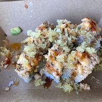 Tama roll at Blue Bird Sushi in Long Beach
