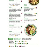 Menu2 at freshii in West Perth