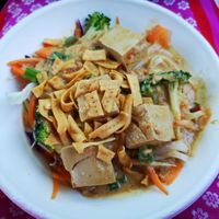Buddha Satay Bowl with added tofu at freshii in West Perth