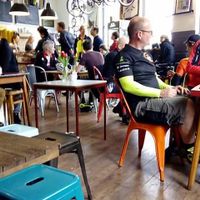 Interior of the cafe. It's a also a bike shop. at Rockets and Rascals in Poole