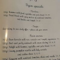 Recht große Auswahl an veganen Gerichten at Ctyri Sestry in Kutna Hora