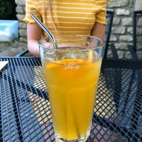 Homemade icetea my daughters loved it, they had several 😁 at Ctyri Sestry in Kutna Hora