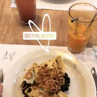 daily menu vegan at Ctyri Sestry in Kutna Hora