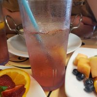 raspberry hibiscus tea! at Simon's Coffee House in Sarasota