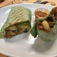 Kite runner wrap  at Simon's Coffee House in Sarasota