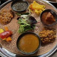 Vegetarian (vegan) combination   at Little Africa in North Melbourne