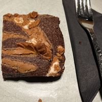 Vegan brownie  at De Republiek in Bruges