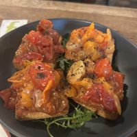 Focaccia Tomato 12€  at De Republiek in Bruges