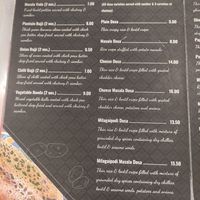 Menu at Saravana Bhavan - Lebuh Ampang in Kuala Lumpur