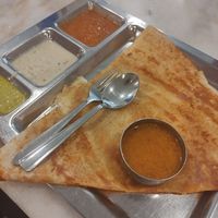 Dosa with lentils at Saravana Bhavan - Lebuh Ampang in Kuala Lumpur
