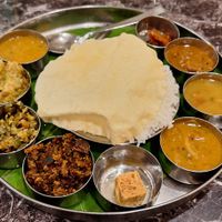 Vegan thali at Saravana Bhavan - Lebuh Ampang in Kuala Lumpur