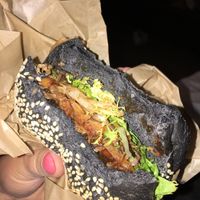 BBQ pulled mushroom at Vegan Burger Brothers in Amsterdam