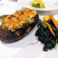 Mushroom stuffed potato at JW's in Los Angeles