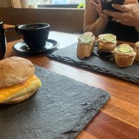 Bodega and cashew toasts  at Falcon Coffee Bar in Nashville