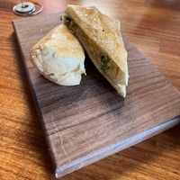 Breakfast sandwich with spinach and scrambled egg  at Falcon Coffee Bar in Nashville