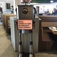 Robots are taking over at the Mellow Mushroom.  at Mellow Mushroom in Paducah