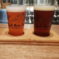 I recommend the strawberry beer and the salt beer! at Kyoto Beer Lab in Kyoto