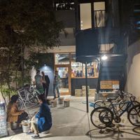 Outside seating at Kyoto Beer Lab in Kyoto