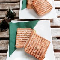 This is 4 pieces of toast (just an FYI) at Vegano Cafe in Krakow