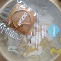 Mango chia pudding with cinnamon cookie at Foodmaker - Square in Brussels
