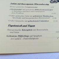 menu at Glocke in Rothenburg Ob Der Tauber