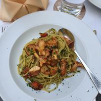 Pasta with chanterelle at Glocke in Rothenburg Ob Der Tauber