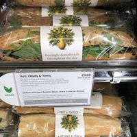 Vegan rustic long roll at LGW - Pret A Manger -  ST in Horley