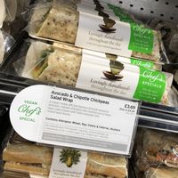  Chefs special vegan wrap  at LGW - Pret A Manger -  ST in Horley