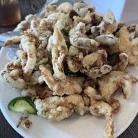 Salt and pepper fried oyster mushrooms #Veganuary at House of Fortune - Chino in Chino