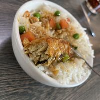 Roasted fish with ricee  at House of Fortune - Chino in Chino