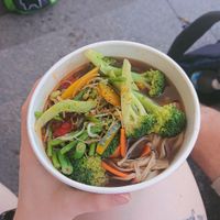 Very large portions. To go bowl. at Vege Creek 蔬河 - 101 in Taipei