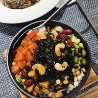 Vegetable poke bowl 48cyn (not so good)  at Jiayuan 家源 in Guangzhou